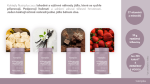 Nutriplus Koktejl - náhrada jídla sleva 30%