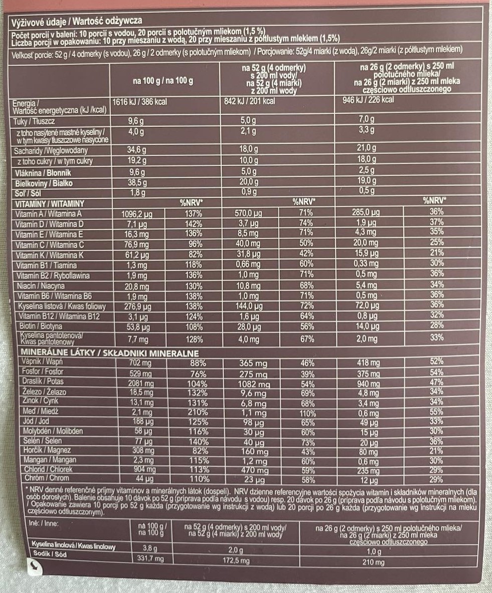 Nutriplus Koktejl - náhrada jídla s jahodovou příchutí 520 g - doplněk stravy - Obrázek 2