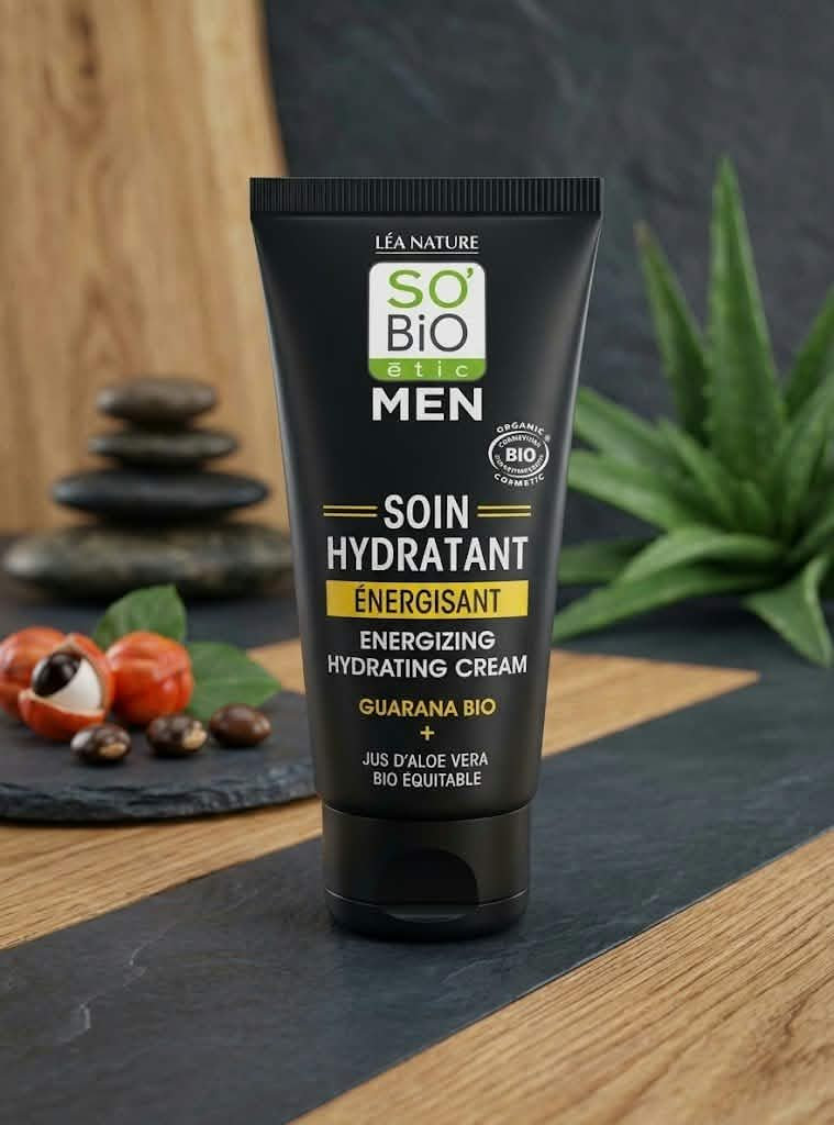 SO’BiO étic Krém hydratační energizující MEN s guaranou BIO (50 ml)