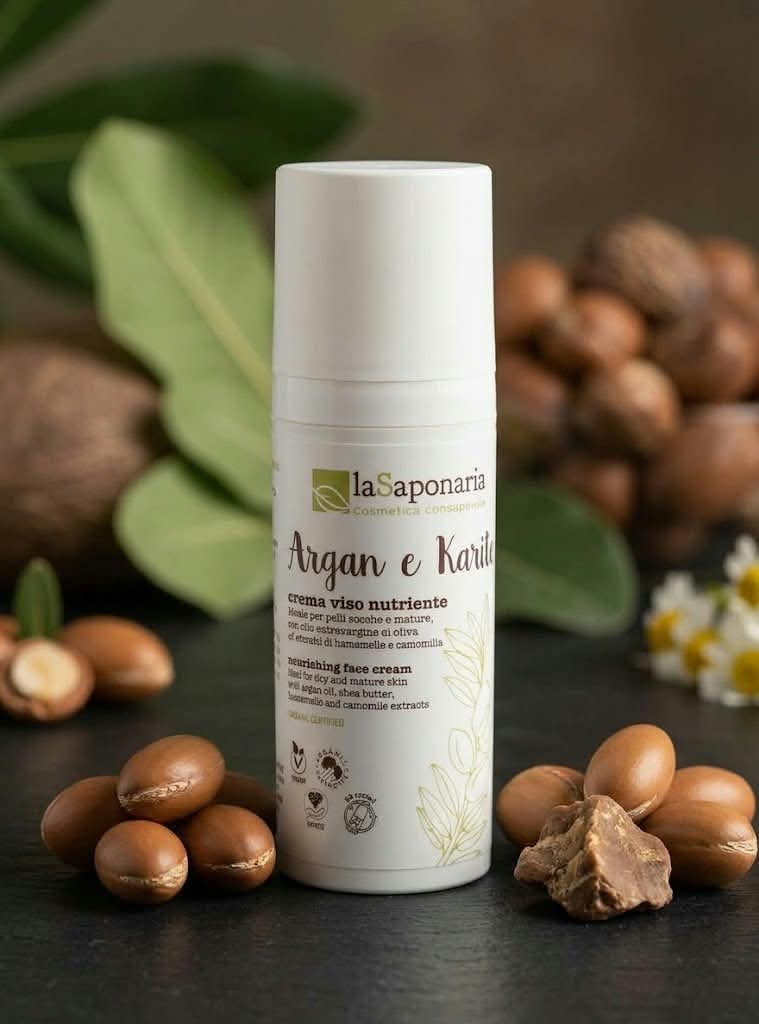 laSaponaria Vyživující krém pro suchou a zralou pleť s argan. olejem BIO (50 ml)